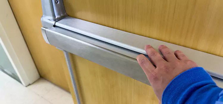 Installing a Push Bar on a Door Ossining